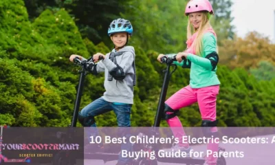 Two kids on the Best Children's Electric Scooters