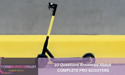 A complete pro scooter in yellow and black color