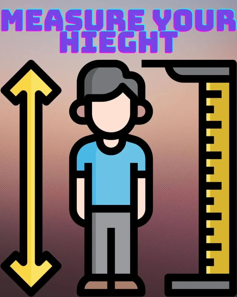 Agraphic showing a man and his height 