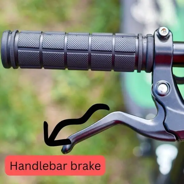 The handlebar brake of a scooter