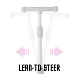Lean-to-steer design of handlebar for kids