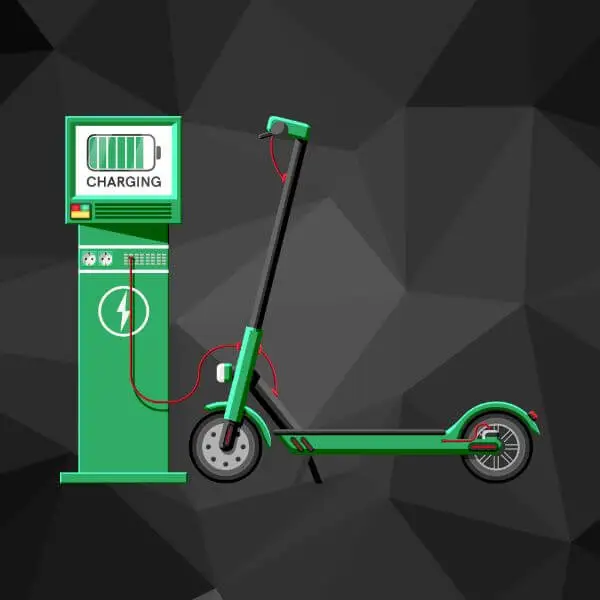 Charging e scooter battery
