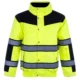 High visibility rain jacket for riding a scooter in rain