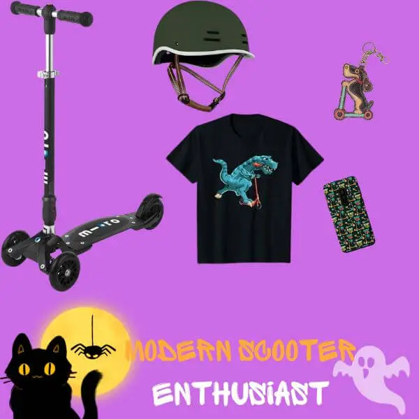 Modern scooter enthusiast costume